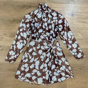 Floral Long Sleeve Mini Hannah Dress Tanya Taylor